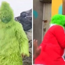 Policial se vestiu de Grinch em operação policial -  (crédito: Policia Nacional del Perú)