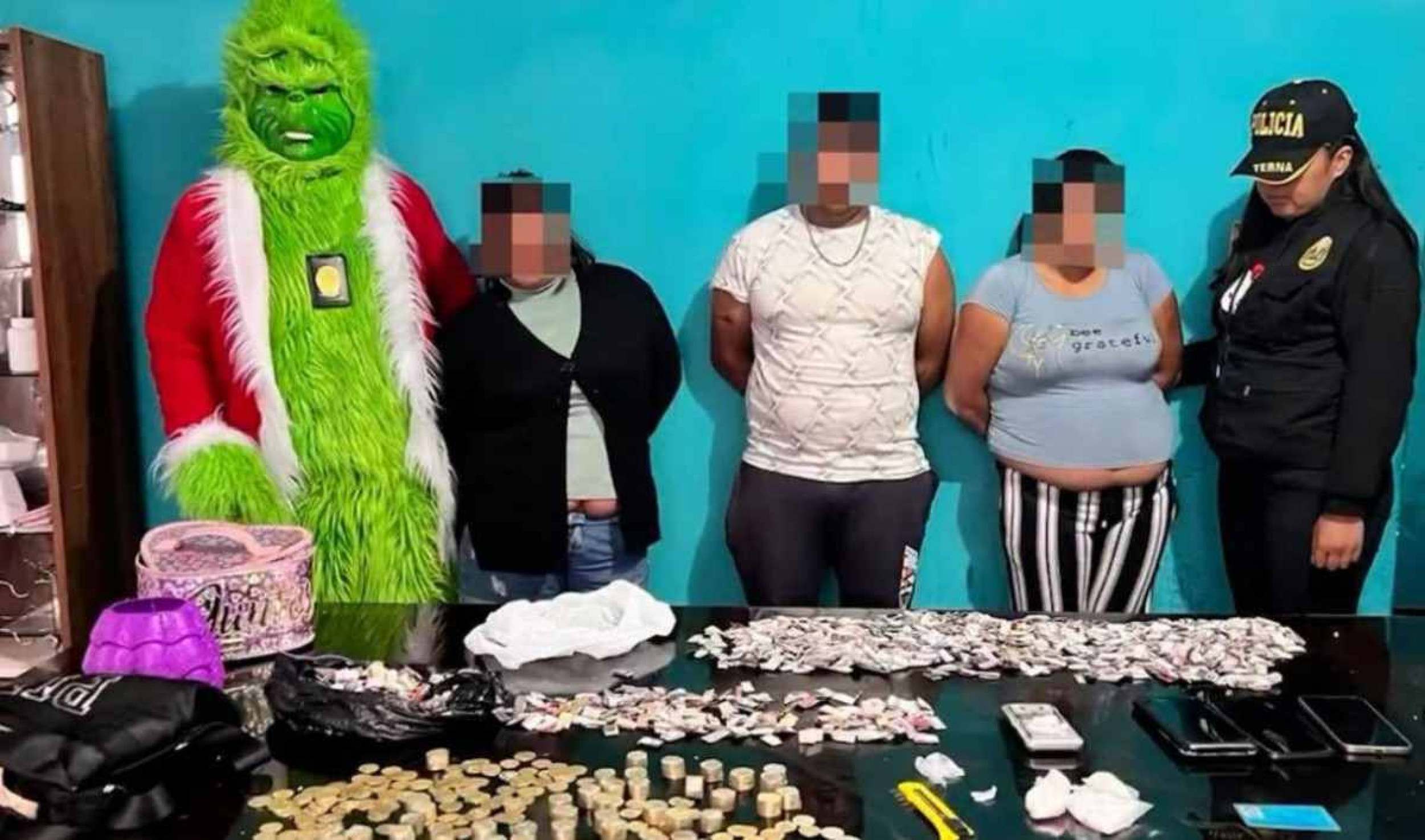 'Grinch' com os presos na operação