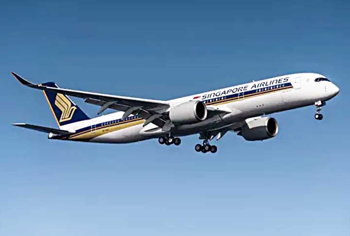 2º lugar: de Newark, nos Estados Unidos, para Singapura - O voo do Airbus A350-900ULR da Singapore Airlines percorre 15.344  quilômetros em 18 horas e 45 minutos.

