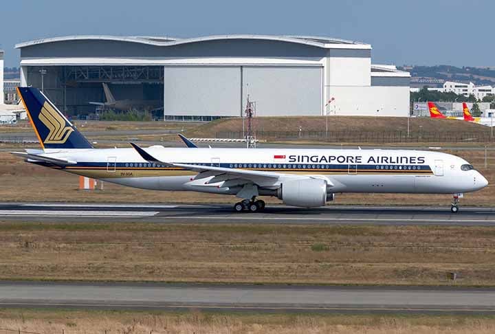 3º lugar: de Singapura, para Los Angeles, nos Estados Unidos - O voo do Airbus A350-900ULR da Singapore Airlines percorre 14.114  quilômetros em 17 horas e 50 minutos.
