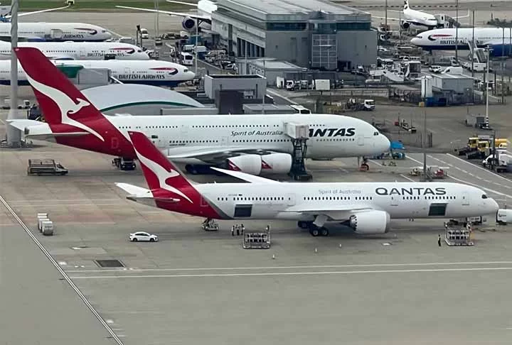 8º lugar: de Paris, na França, para Perth, na Austrália - O voo do Boing 787-9 Dreamliner da Qantas percorre 14.264  quilômetros em 17 horas e 20 minutos.
