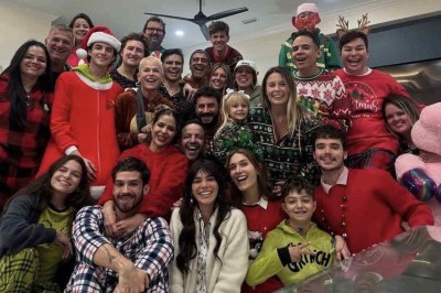 Bruna Marquezine e João Guilherme foram ao Natal de Xuxa -  (crédito: Reprodução/ Instagram)