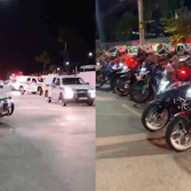 Polícia Militar fiscalizou mais de 660 veículos em operação contra o "Rolezinho do Grau" -  (crédito: PMMG/Divulgação)