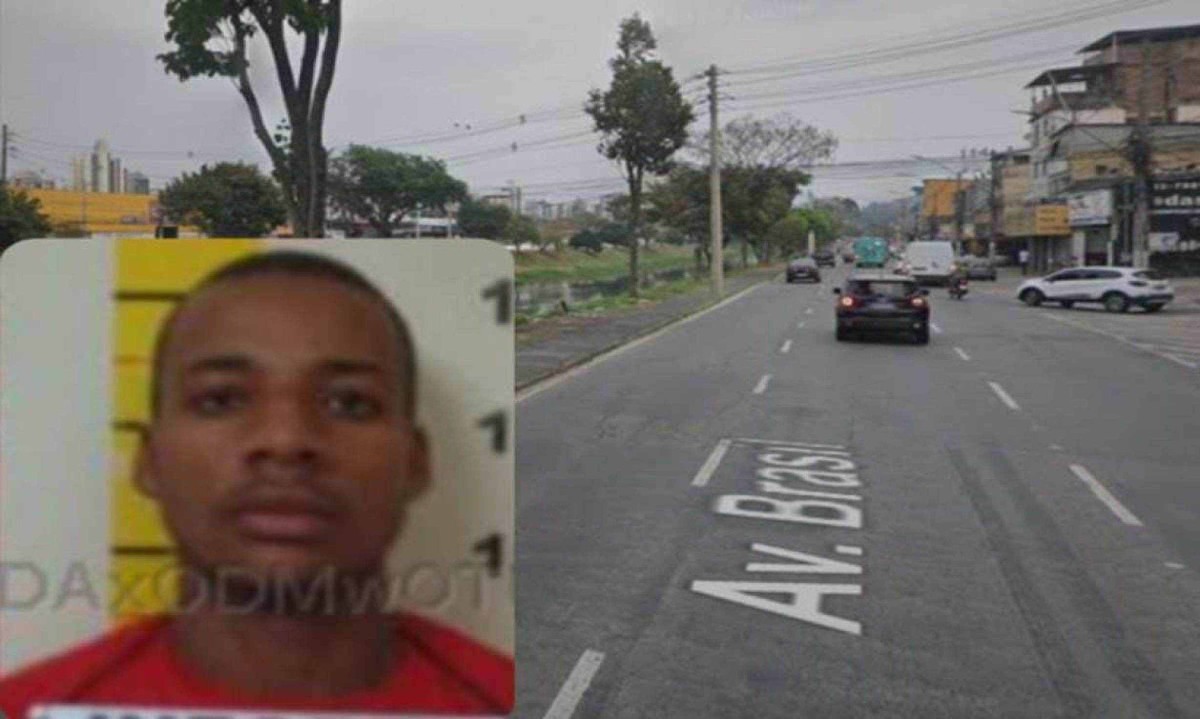 Região em que Sebastião Marcelo Neto foi recapturado pela PM -  (crédito: Sejusp/Google Street View)