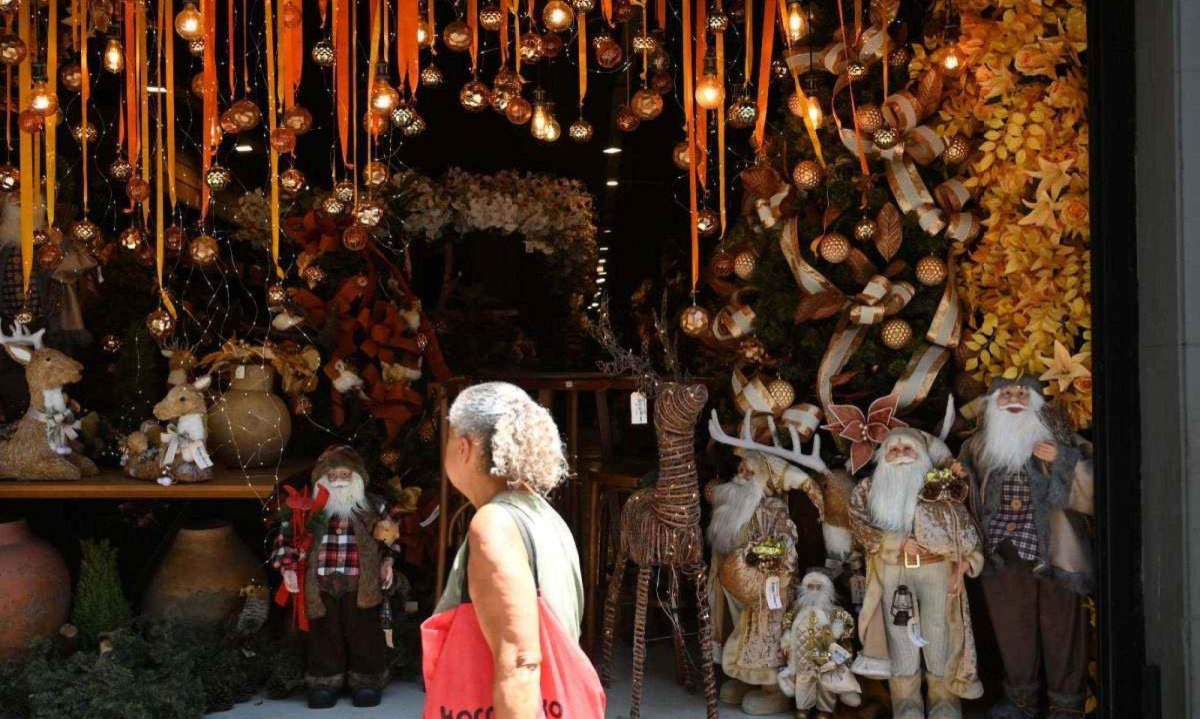 Lojas de rua e comércios online desempenharam melhor que vendas em lojas de shoppings neste Natal em relação ao mesmo período do ano ado -  (crédito: Leandro Couri/EM/D.A. Press)