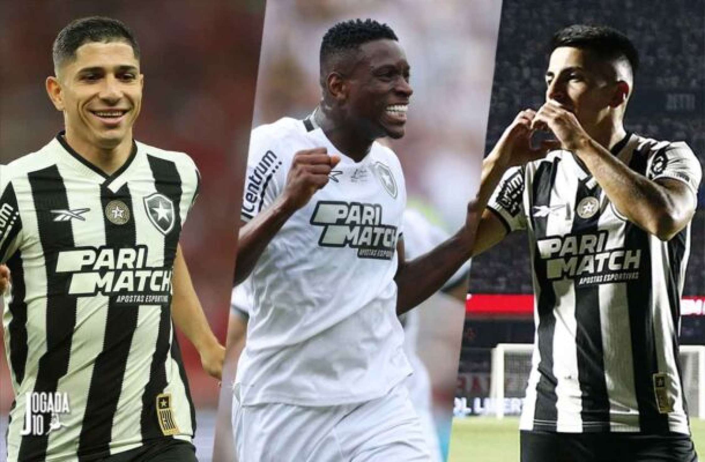 Trio do Botafogo concorre a prêmio de Rei da América com Messi