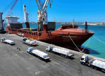 Embarque de café no Porto do Açu, no Rio de Janeiro. Produto é o principal item da pauta de exportação mineira -  (crédito: Leondenis Bensi Barcelos Júnior/Divulgação – 14/10/24)