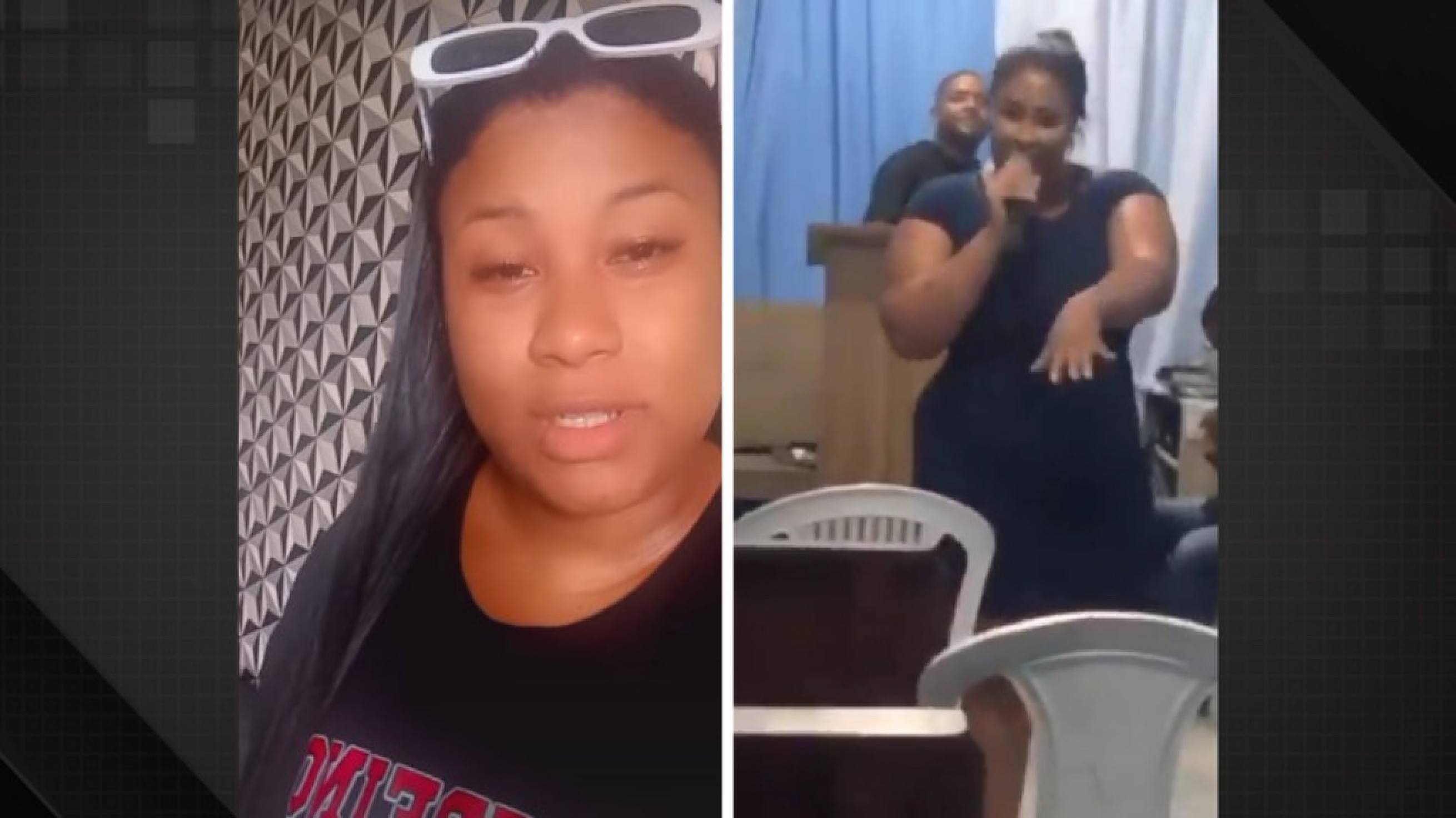 Vídeo: mulher expõe traição do marido pastor em culto e viraliza