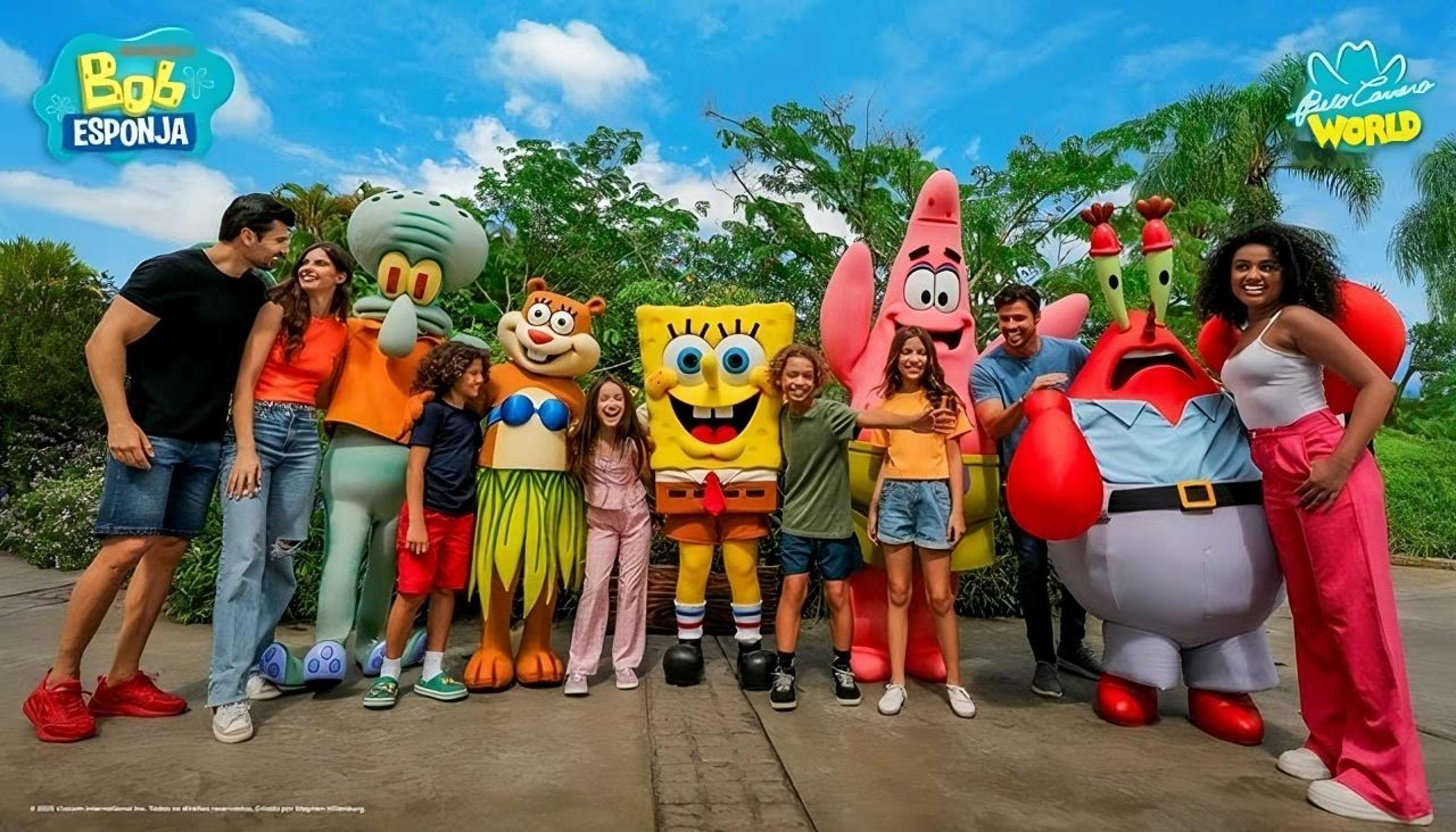 Bob Esponja e sua turma chegam ao Beto Carrero World