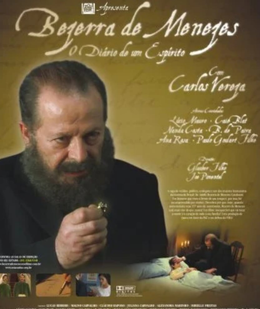 Bezerra de Menezes é interpretado no filme em duas fases de sua vida.Caio Blat vive Bezerra mais jovem e Carlos Vereza o encarna mais velho. O filme tem direção de Glauber Filho e Joe Pimentel e explora momentos importantes da vida do 