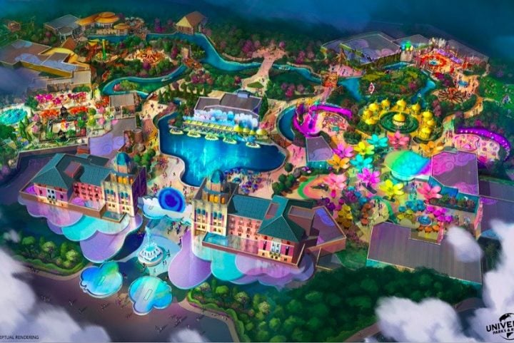 E não para por aí! Em 2023, Universal Park & Resorts anunciou a construção de um novo parque em Frisco, Texas. A proposta é criar uma aparência totalmente distintas dos parques atuais da Universal, atraindo assim um novo público para a marca.