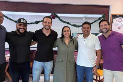 Wagner Ferreira (PV), Rudson Paixão (Solidariedade), Wanderley Porto (PRD), Michelly Siqueira (PRD), Leonardo Ângelo (Cidadania) e Diego Sanches (Solidariedade) integram o bloco Independência Democrática -  (crédito: Divulgação)