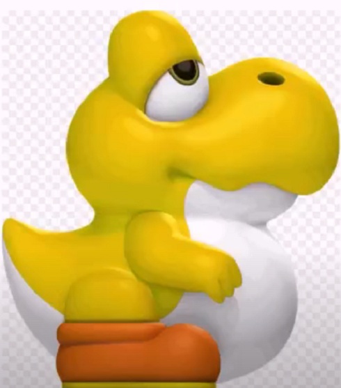 Nome do personagem: Yellow Baby Yoshi - O Yoshi é um dos personagens mais famosos de 