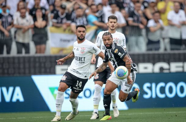 Timão estreia no Campeonato Brasileiro no dia 14 de abril. O Corinthians encarou o Atlético-MG, na Neo Química Arena. Apesar de boas chances para as duas equipes, o jogo terminou empatado em 0 a 0. - Foto: Pedro Souza / Atlético