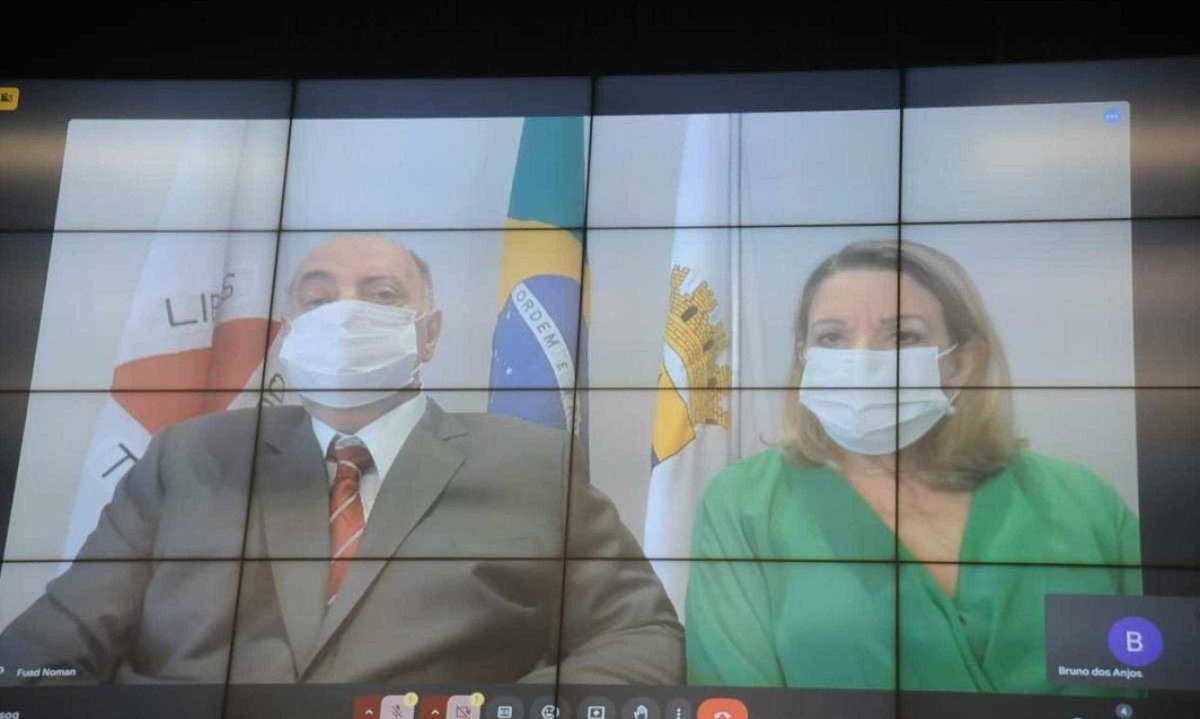 Fuad Noman foi empossado de forma virtual por recomendação médica -  (crédito: Alexandre Guzanshe/EM/D.A Press)
