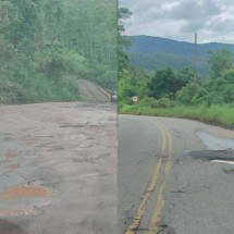 Estrada Real: motoristas têm dificuldades para desviar de buracos na MG-129