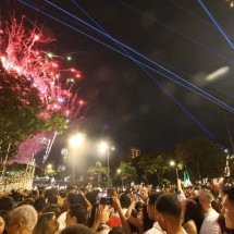 Virada da Liberdade: veja vídeos de festa com drones e queima de fogos - Marcos Vieira/EM/D.A Press