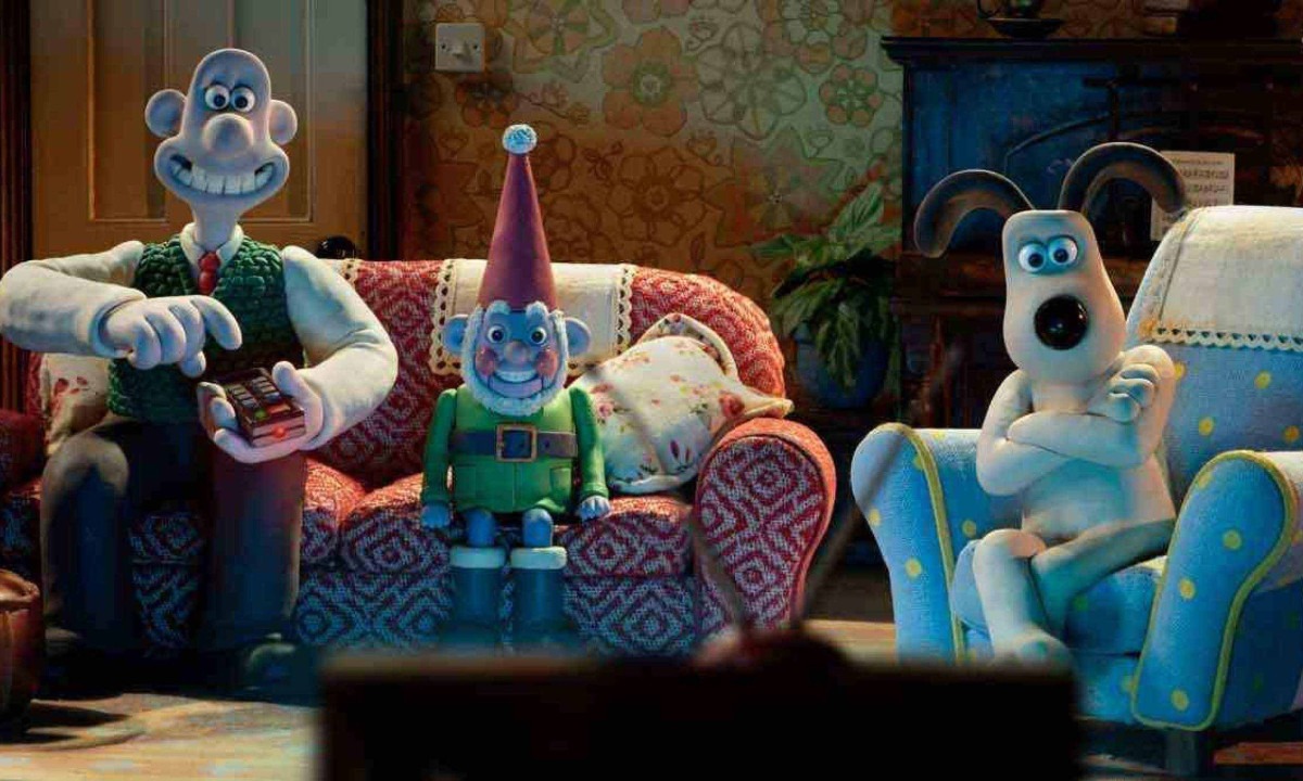 Wallace e seu cão Gromit ganham a companhia de Norbot, o robô 'faz-tudo', no longa-metragem de animação -  (crédito: NETFLIX/DIVULGAÇÃO)