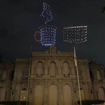 BH: desenho de queijo feito com drones leva mineiros ao delírio no Ano-Novo - Marcos Vieira /EM/DA. Press. Brasil. Belo Horizonte - MG