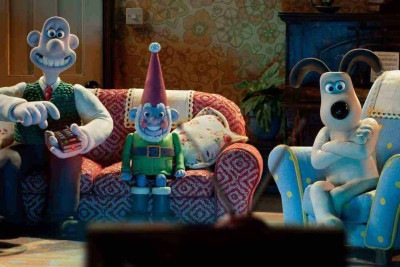 Wallace e seu cão Gromit ganham a companhia de Norbot, o robô 'faz-tudo', no longa-metragem de animação -  (crédito: NETFLIX/DIVULGAÇÃO)