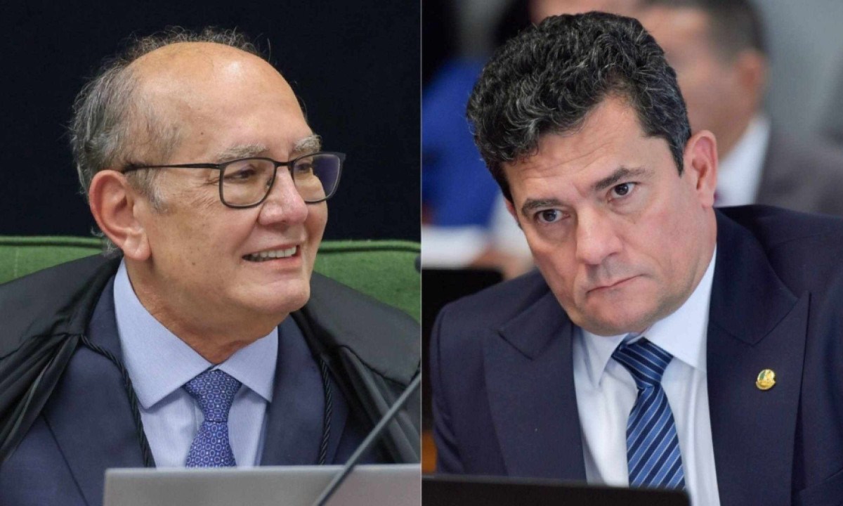 Gilmar Mendes para Sergio Moro: “Aprendendo algo no Senado?” - (crédito: Platobr)