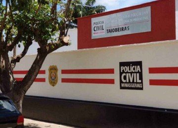 Levado à delegacia de Taiobeiras, homem confessa ter assassinado a mulher e simulado suicídio da vítima -  (crédito: PCMG)