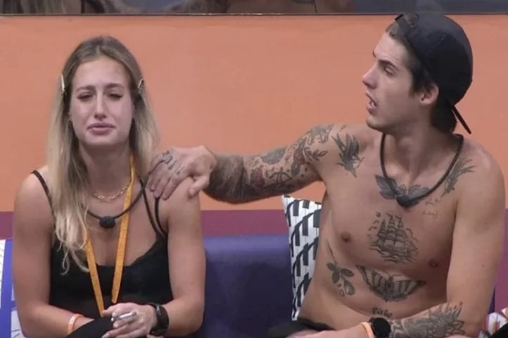 Em uma conversa, Bruna disse que ela era o homem da relação. Gabriel então respondeu: 