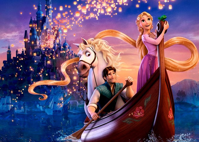Rapunzel é retratada na animação 