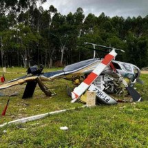 Helicóptero cai com 5 pessoas a bordo em Santa Catarina - Corpo de Bombeiros/Divulgação