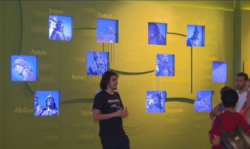 O uso de tecnologia digital teve como finalidade atrair o pÃºblico jovem para preservar a memÃ³ria da rica arte do barroco brasileiro. Maior conjunto de esculturas barrocas do mundo, os 12 Profetas encontram-se no adro no SantuÃ¡rio do Bom Jesus de Matosinhos, em Congonhas. 