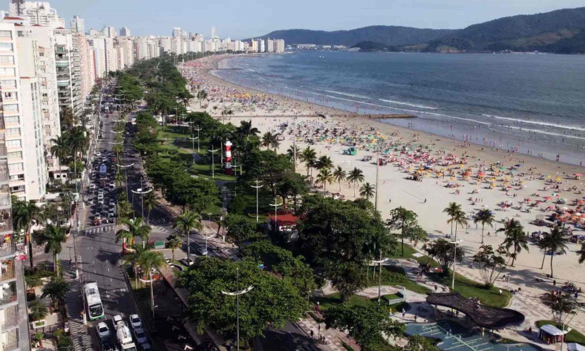 Cidades do litoral paulista, especialmente Guarujá e Praia Grande, têm sido notícia nos últimos dias por conta de casos de doenças diarreicas -  (crédito: © Marcelo Martins/Prefeitura de Santos)