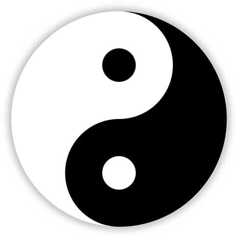 Yin e Yang: O sÃ­mbolo foi encontrado em artefatos da cultura chinesa da dinastia Shang, que governou de 1600 a 1046 a.C. Costuma representar a dualidade da natureza. O ponto da cor oposta indica que um lado nÃ£o pode existir sem o outro.
