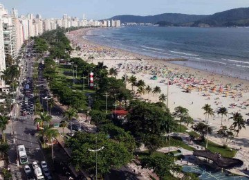 Cidades do litoral paulista, especialmente Guarujá e Praia Grande, têm sido notícia nos últimos dias por conta de casos de doenças diarreicas -  (crédito: © Marcelo Martins/Prefeitura de Santos)