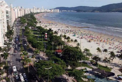 Cidades do litoral paulista, especialmente Guarujá e Praia Grande, têm sido notícia nos últimos dias por conta de casos de doenças diarreicas -  (crédito: © Marcelo Martins/Prefeitura de Santos)