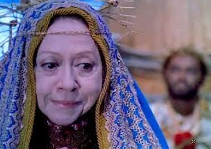 Outro trabalho marcante de Fernanda foi como Nossa Senhora, no filme 