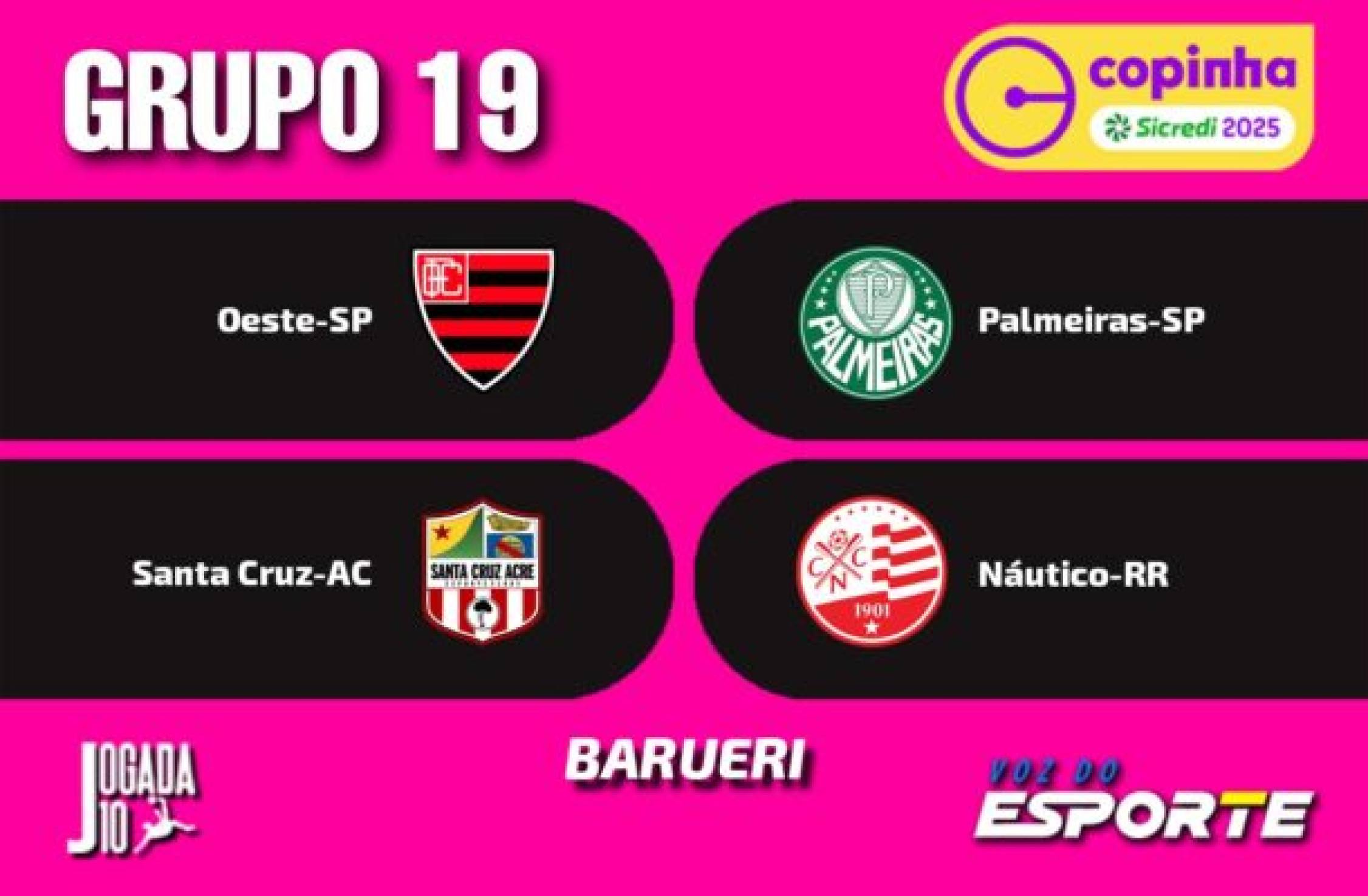 Santa Cruz-AC x Palmeiras, AO VIVO, com a Voz do Esporte, às 20h45