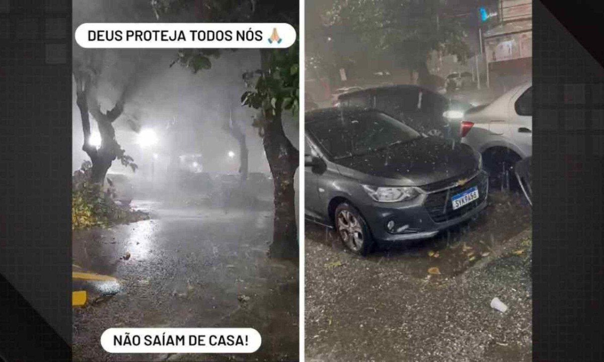  Motoristas enfrentam dificuldades com as chuvas  -  (crédito: Reprodução/Redes Sociais)