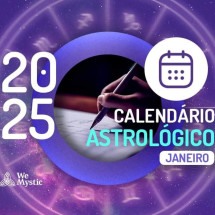 Calendário Astrológico Janeiro 2025