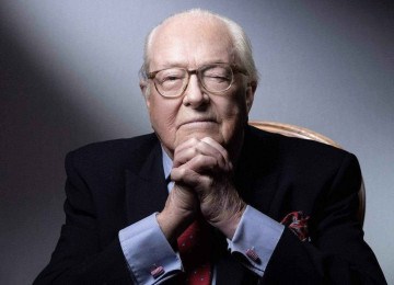 Para Jean-Marie Le Pen, o Holocausto foi um 'detalhe' da história -  (crédito: JOEL SAGET / AFP)