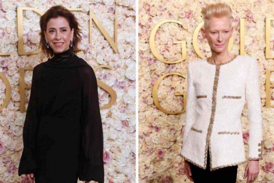 Fernanda Torres e Tilda Swinton disputaram a mesma categoria no Globo de Ouro -  (crédito: AFP)