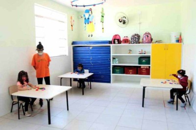 Em Belo Horizonte há 80.430 alunos estão matriculados na educação infantil na rede pública e em creches credenciadas -  (crédito: Jair Amaral/EM/D.A Pres – 3/5/21)