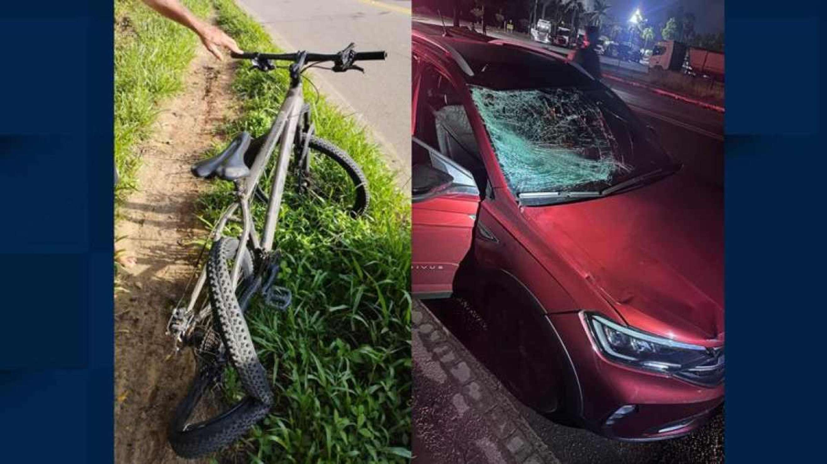 MG: homem atropela ciclista na BR-354 e não presta socorro