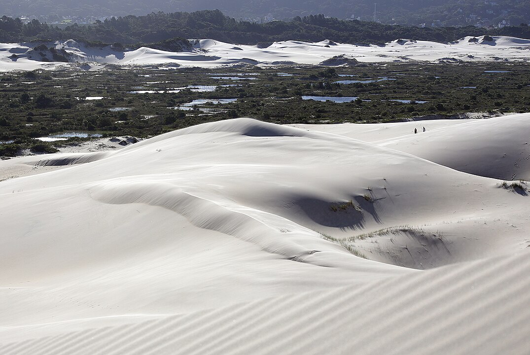  O parque tem belas paisagens, formadas por dunas, com diferentes tipos de vegetação típica de restinga.