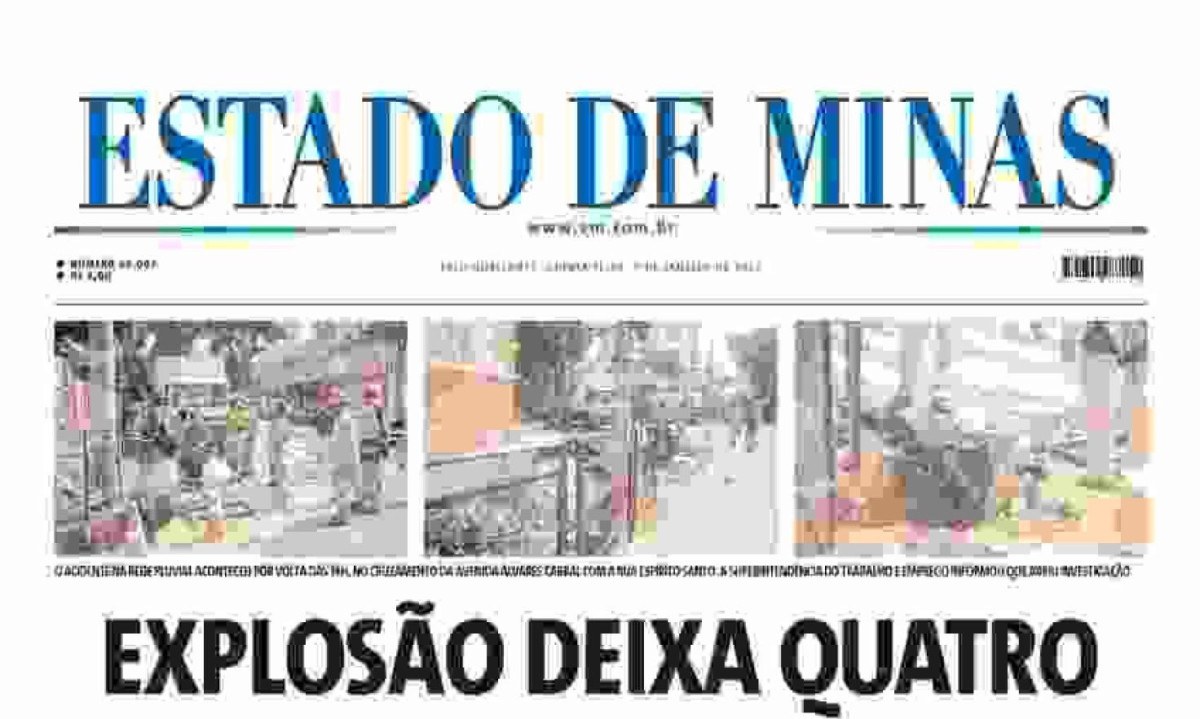 Estado de Minas -  (crédito: capa do Estado de Minas)