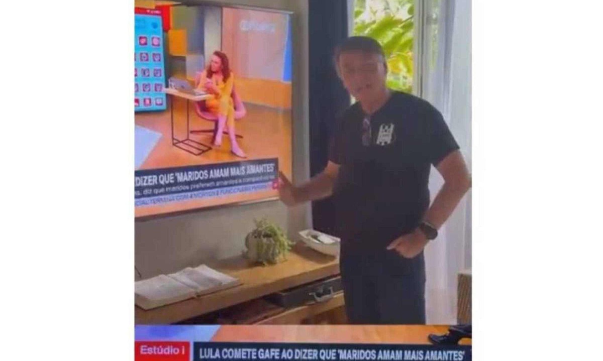Bolsonaro critica fala de Lula sobre &quot;marido que ama mais a amante que a esposa&quot; -  (crédito: Reprodu&ccedil;&atilde;o/Redes Sociais)