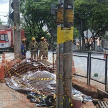 Explosões no Centro de BH: obra da prefeitura tinha irregularidades - Alexandre Guzanshe/EM/D.A.Press