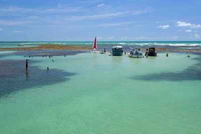  Passeio de catamarã até as piscinas naturais de Picãozinho é imperdível em João Pessoa -  (crédito: Cácio Murilo/MTur)