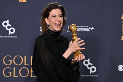 Fernanda Torres levou o Globo de Ouro de Melhor Atriz de Drama -  (crédito: AFP)