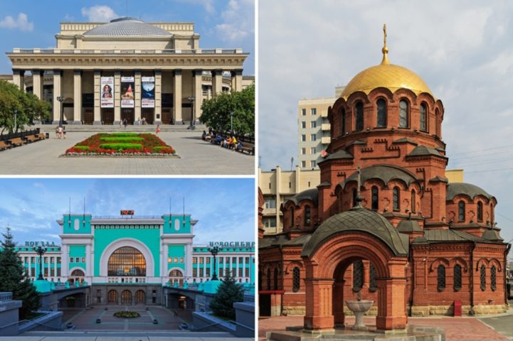 Um dos destaques é Novosibirsk, a maior cidade da Sibéria e terceira maior da Rússia.