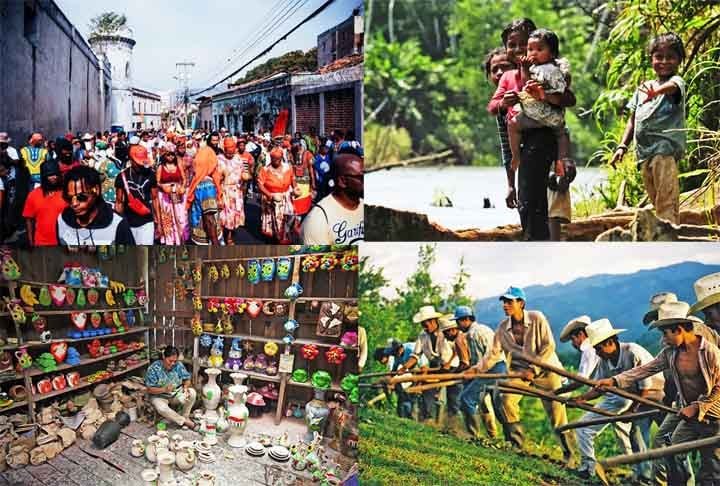 Honduras: Lar dos Lenca, Miskito e Tolupan, entre outros grupos. Muitas comunidades vivem nas regiões montanhosas e costeiras. Sua luta pela preservação cultural se dá em meio a problemas como desmatamento e projetos de desenvolvimento.
